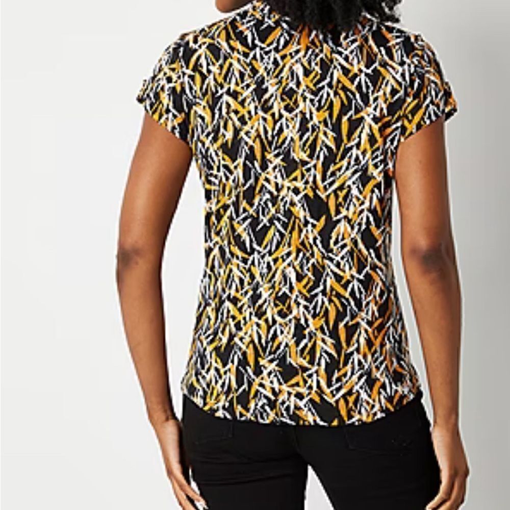 Liz Claiborne Womens V Neck‎ Short Sleeve T-Shirt - Picture 3 of 5